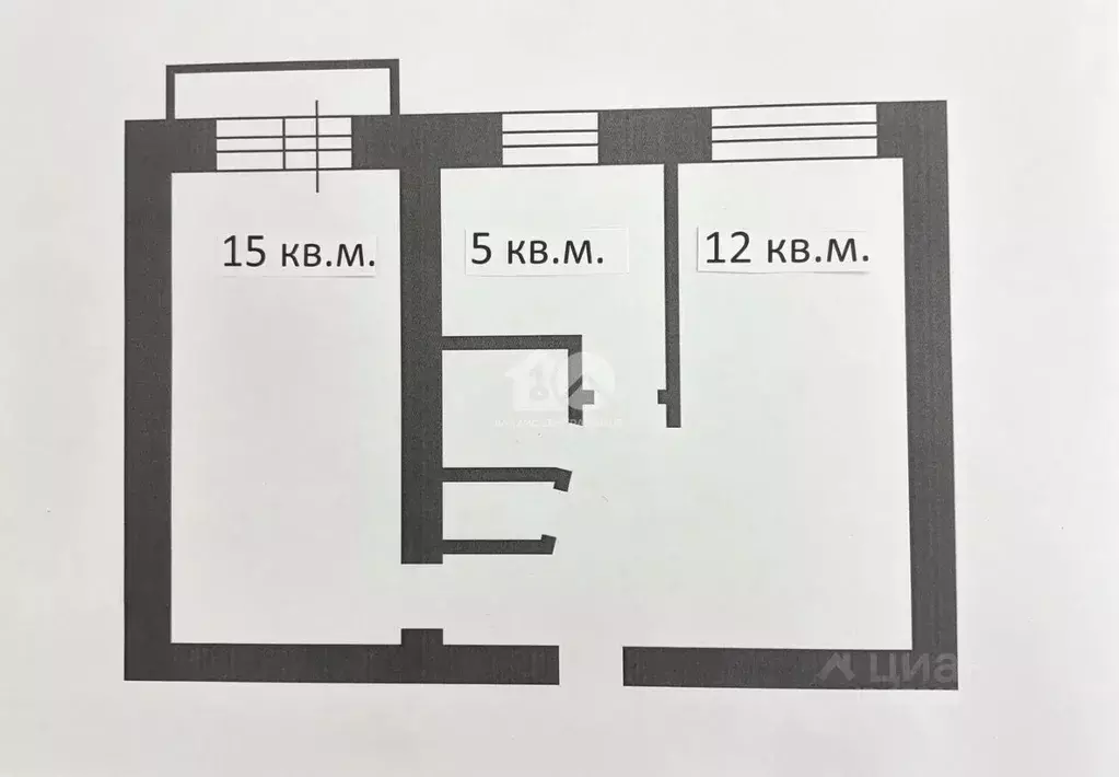 2-к кв. Новосибирская область, Искитим Центральный мкр, 7 (44.0 м) - Фото 2