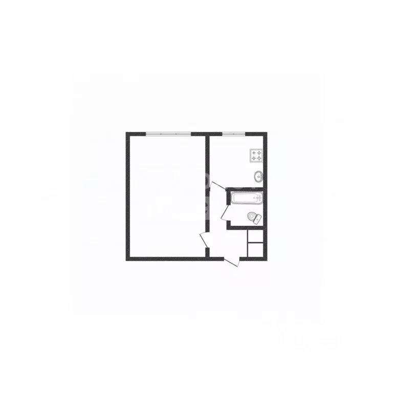 1-к кв. Липецкая область, Липецк ул. Жуковского, 24 (28.0 м) - Фото 2