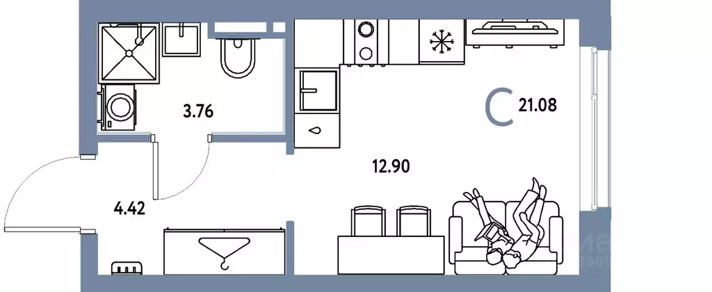 Студия Свердловская область, Екатеринбург муниципальное образование, ... - Фото 0