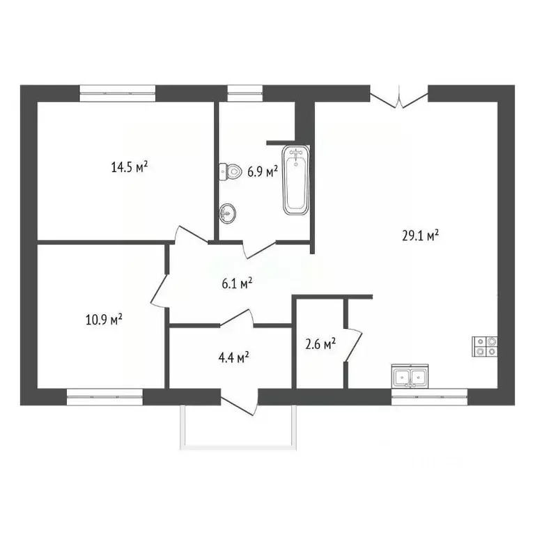 Дом в Мордовия, Лямбирский район, с. Татарская Тавла Советская ул., 20 ... - Фото 1