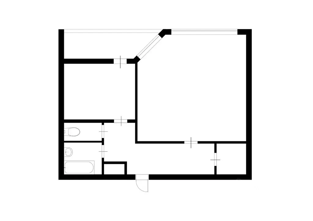 1-к кв. Ханты-Мансийский АО, Нижневартовск Ханты-Мансийская ул., 15 ... - Фото 1