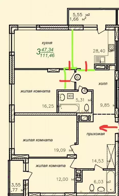 4-к кв. Новосибирская область, Новосибирск ул. Богдана Хмельницкого, ... - Фото 1