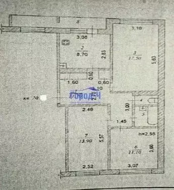 3-к кв. Чувашия, Чебоксары ул. Ахазова, 11 (67.3 м) - Фото 2