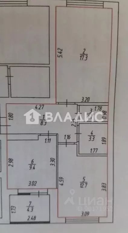 2-к кв. Башкортостан, Стерлитамак ул. Тукаева, 17 (52.7 м) - Фото 2