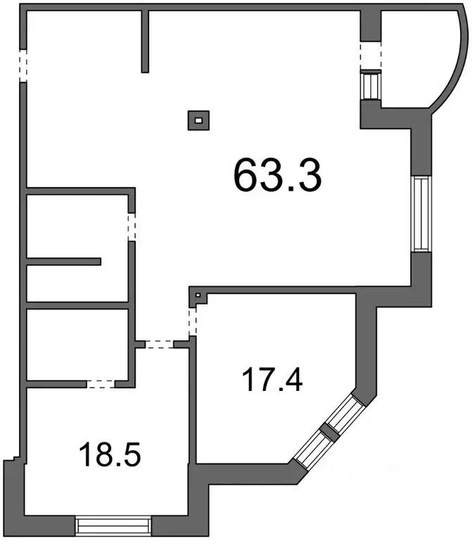 3-к кв. Омская область, Омск бул. Архитекторов, 6 (108.8 м) - Фото 1