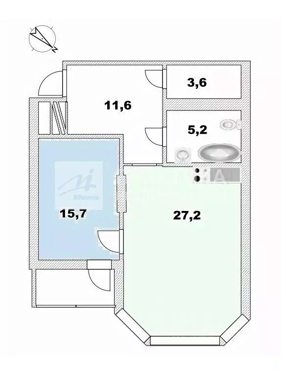 2-к кв. Московская область, Одинцовский городской округ, пос. Горки-10 ... - Фото 2