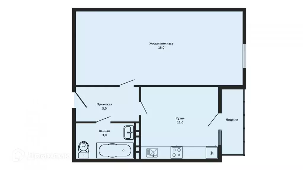 Продаётся 1-к квартира, 35.1 м - Фото 0