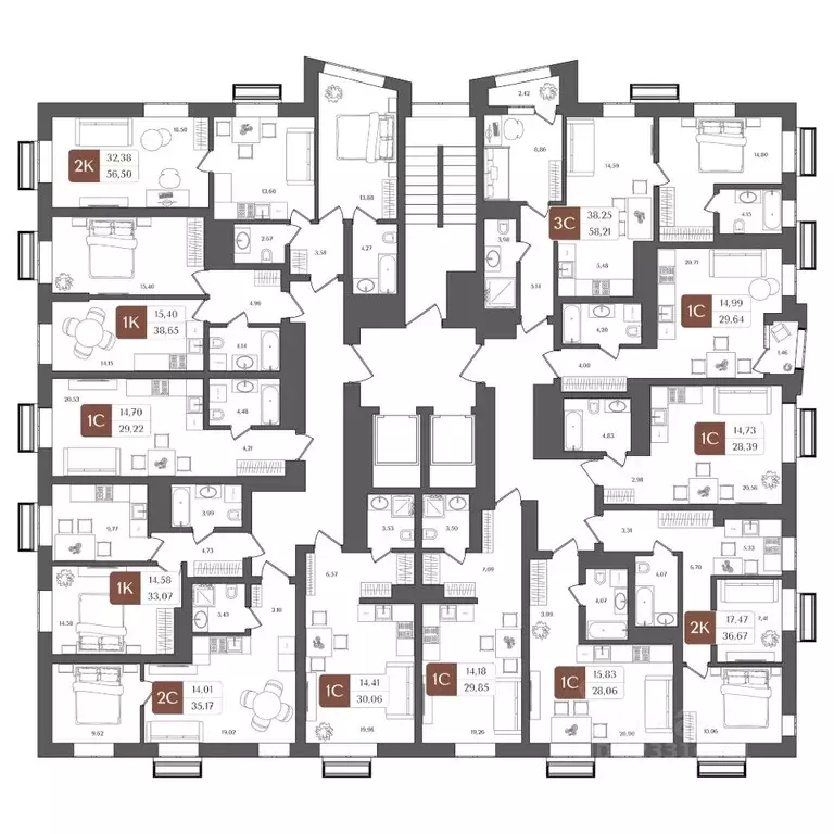 Студия Башкортостан, Уфа Глумилино жилрайон, Холмогоры жилой комплекс ... - Фото 2