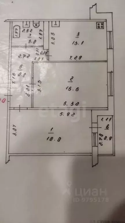 2-к кв. Татарстан, Казань просп. Победы, 160 (61.6 м) - Фото 2