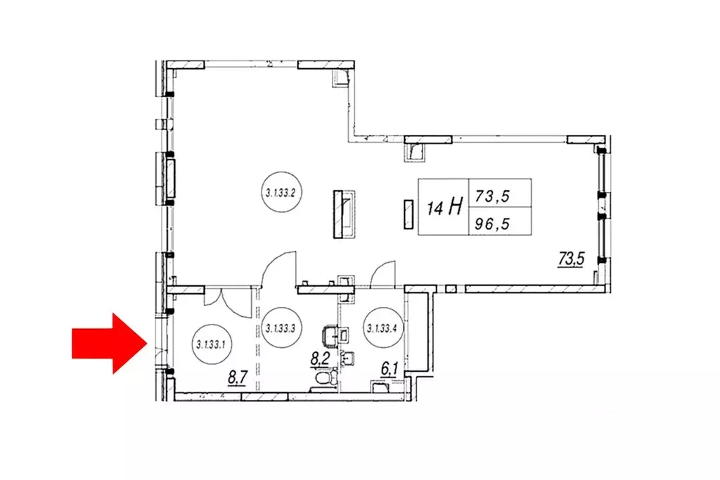 Офис в Московская область, Мытищи ул. Стрельбище Динамо, 10 (97 м) - Фото 1