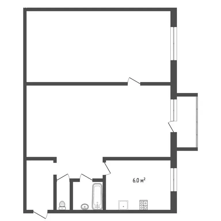 2-комнатная квартира: Троицк, улица имени В.И. Медведева, 2 (41 м) - Фото 1