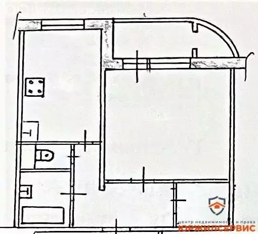 1-комнатная квартира: Домодедово, микрорайон Северный, Овражная улица, ... - Фото 1