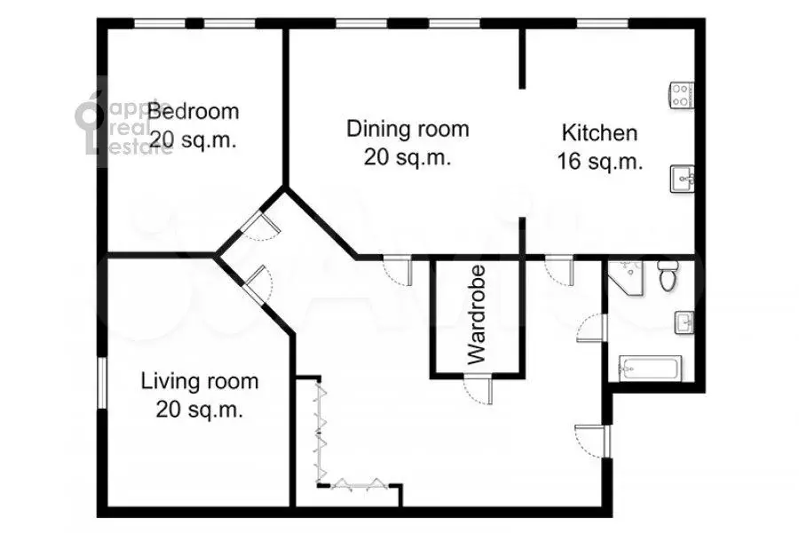 3-к. квартира, 110 м, 4/4 эт. - Фото 0