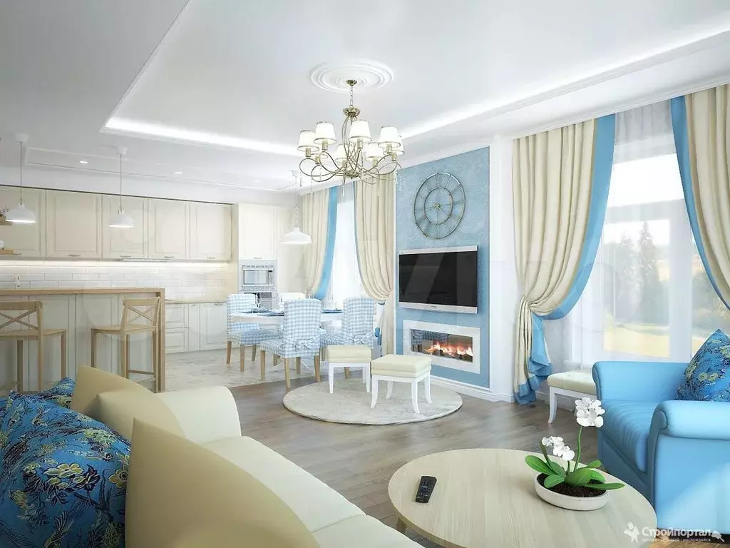 2-к. квартира, 59,1 м, 8/10 эт. - Фото 0