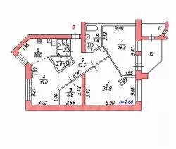 2-к кв. Ярославская область, Ярославль Республиканская ул., 9к3 (98.4 ... - Фото 2