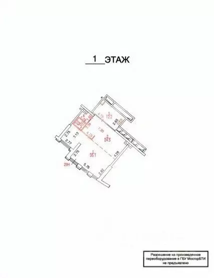 Торговая площадь в Москва ул. Лобачевского, 120к1 (78 м) - Фото 2