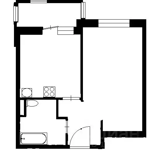 2-к кв. Санкт-Петербург ул. Летчика Лихолетова, 14к3 (35.0 м) - Фото 2