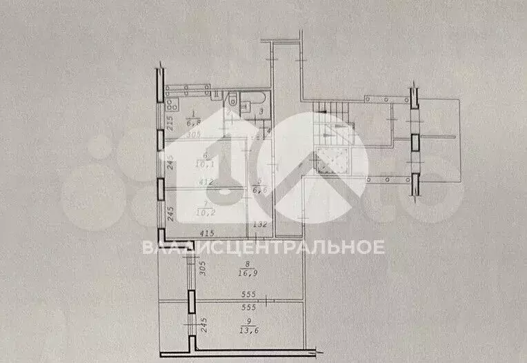 4-к. квартира, 69,7 м, 1/12 эт. - Фото 0