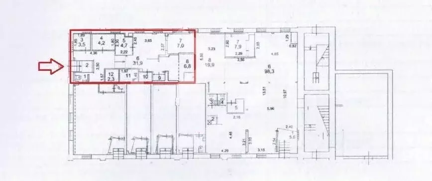 Помещение свободного назначения в Москва Холодильный пер., 2 (70 м) - Фото 2