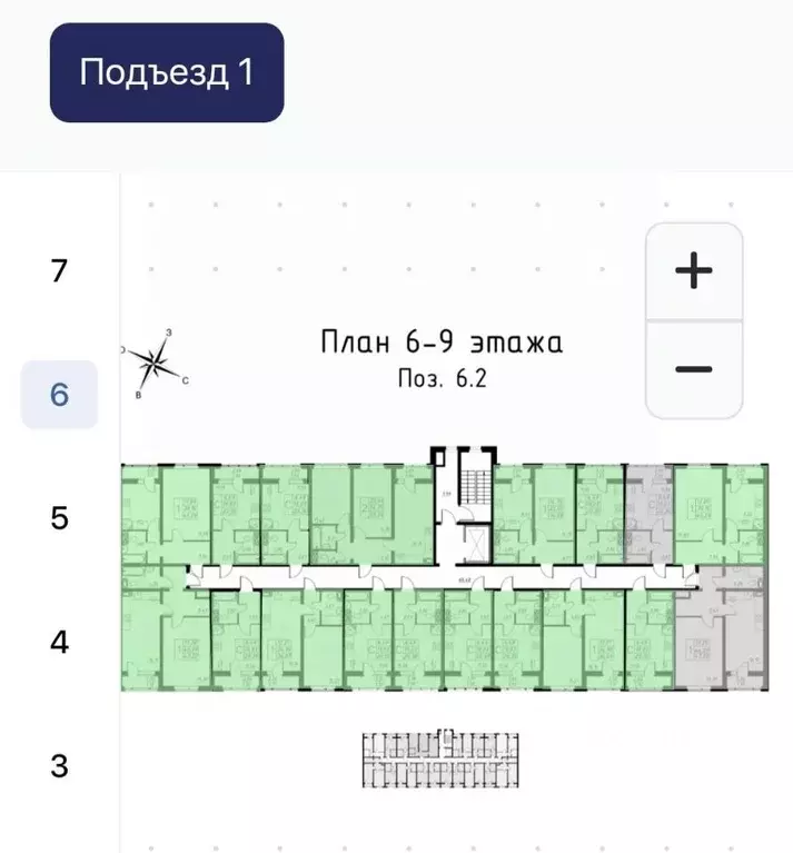 Студия Тамбовская область, Тамбов ул. Имени Павла Строганова, 1 (20.4 ... - Фото 0