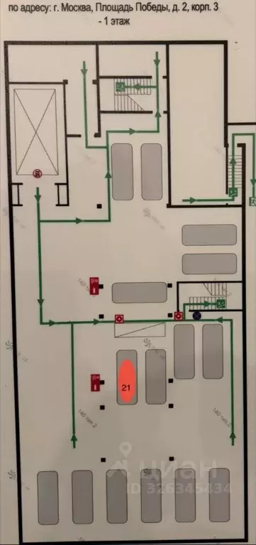 Гараж в Москва пл. Победы, 2К3 (16 м) - Фото 2