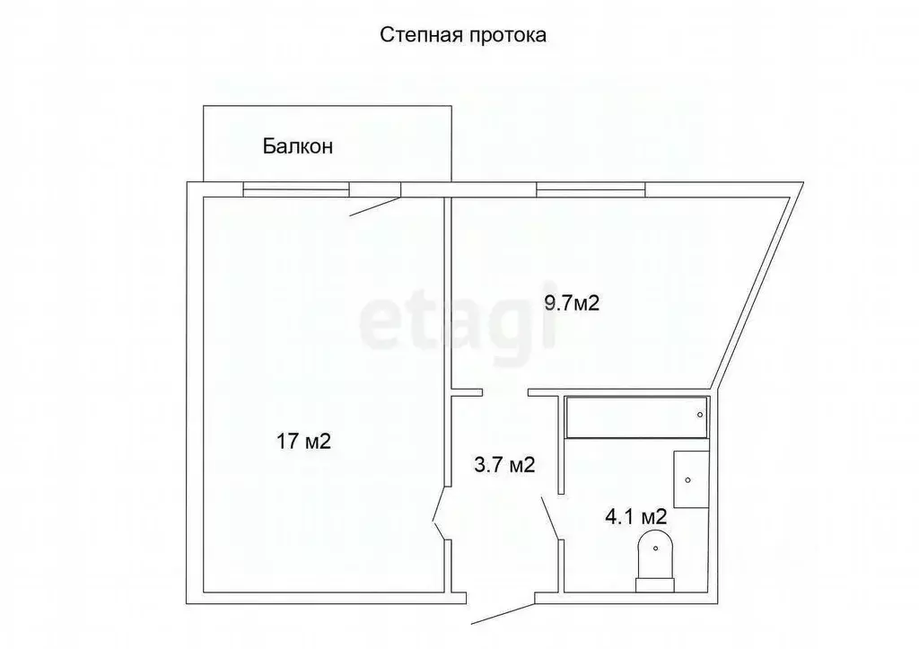 1-к кв. Бурятия, Улан-Удэ Заречный мкр, ул. Лощенкова, 19А/1 (34.5 м) - Фото 1