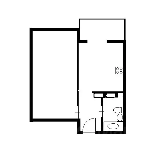 1-к кв. Воронежская область, Новоусманский район, пос. Отрадное ул. ... - Фото 2