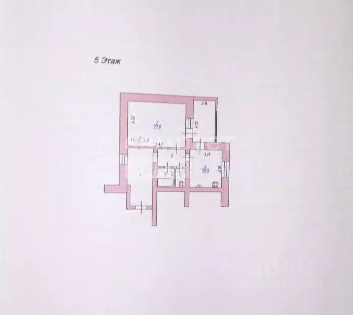 1-к кв. Ивановская область, Иваново Революционная ул., 22 (60.0 м) - Фото 2