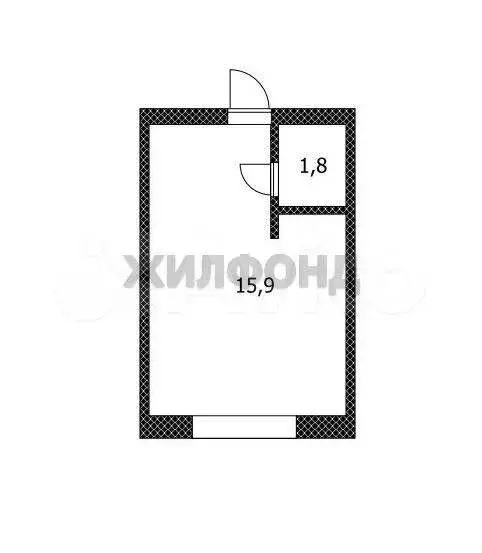 Квартира-студия, 17,7 м, 3/4 эт. - Фото 0