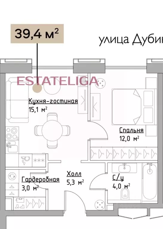 1-к кв. Москва Дубининская ул., 59Б (39.4 м) - Фото 2