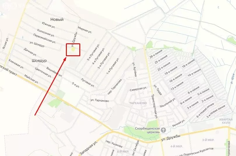 Участок в посёлок Новый, улица Дружбы, 55 (30 м) - Фото 1