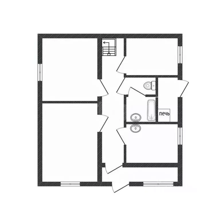 Дом в Алтайский край, Табунский район, с. Табуны Комсомольская ул., 16 ... - Фото 1