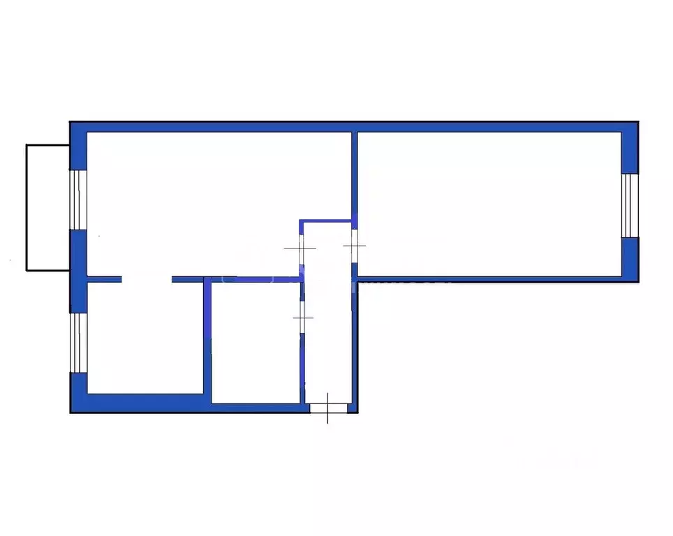 2-к кв. Кемеровская область, Ленинск-Кузнецкий просп. Ленина, 57/3 ... - Фото 2