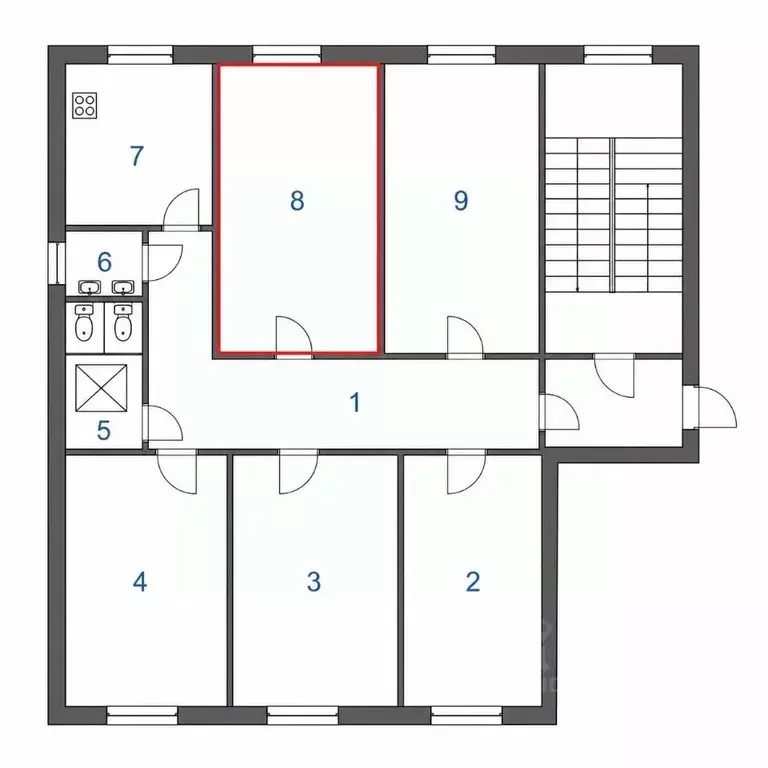 Комната Иркутская область, Иркутск ул. Пушкина, 13 (17.4 м) - Фото 2