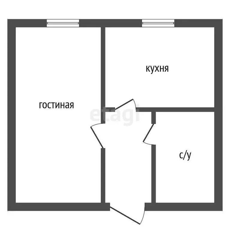 1-комнатная квартира: Троицк, улица имени Степана Разина, 48 (30.1 м) - Фото 1