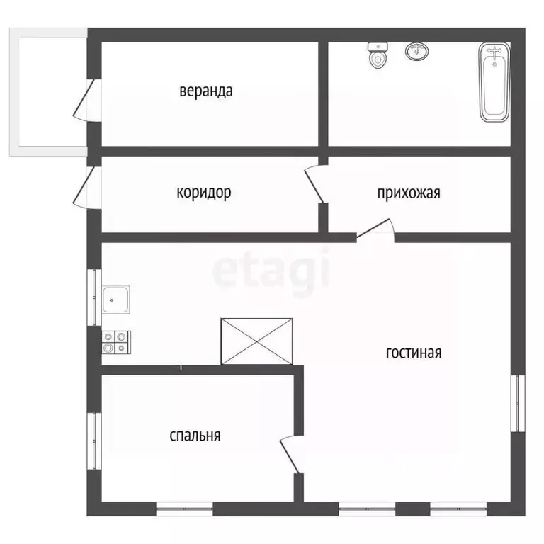 Дом в Забайкальский край, с. Улеты ул. Лазо (52 м) - Фото 2