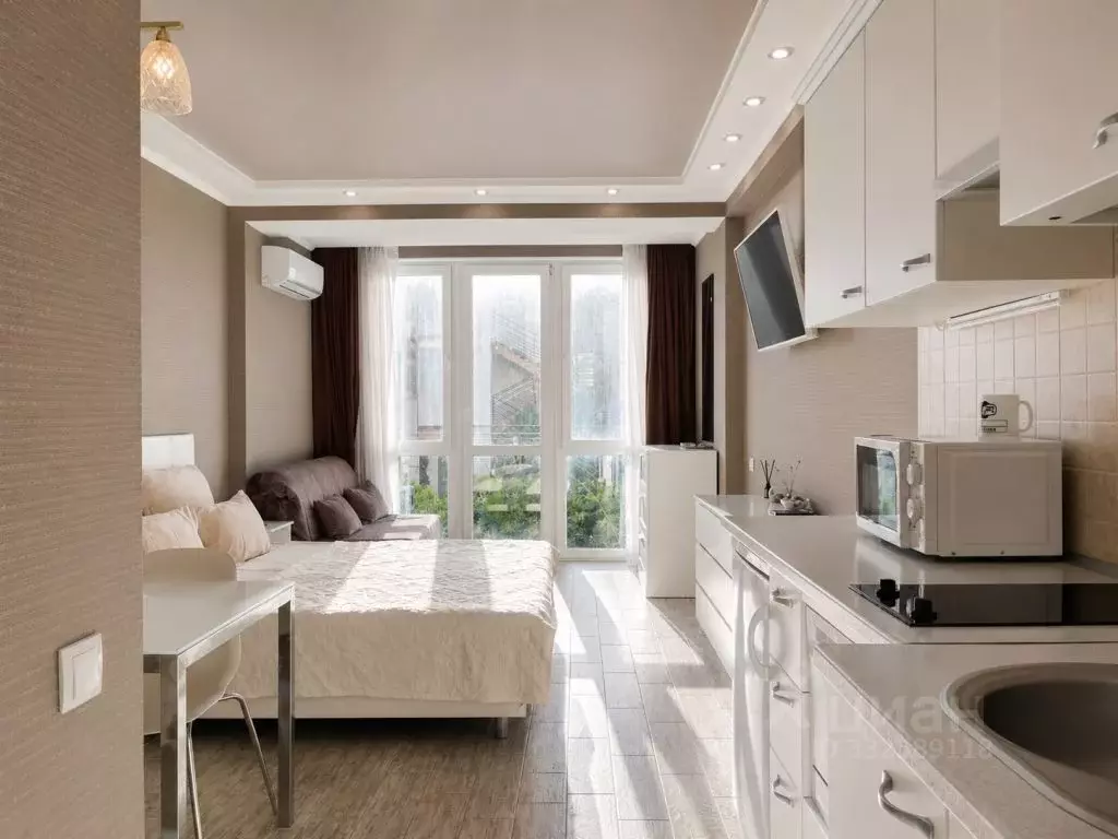 Студия Севастополь ш. Фиолентовское, 134к6 (27.0 м) - Фото 2
