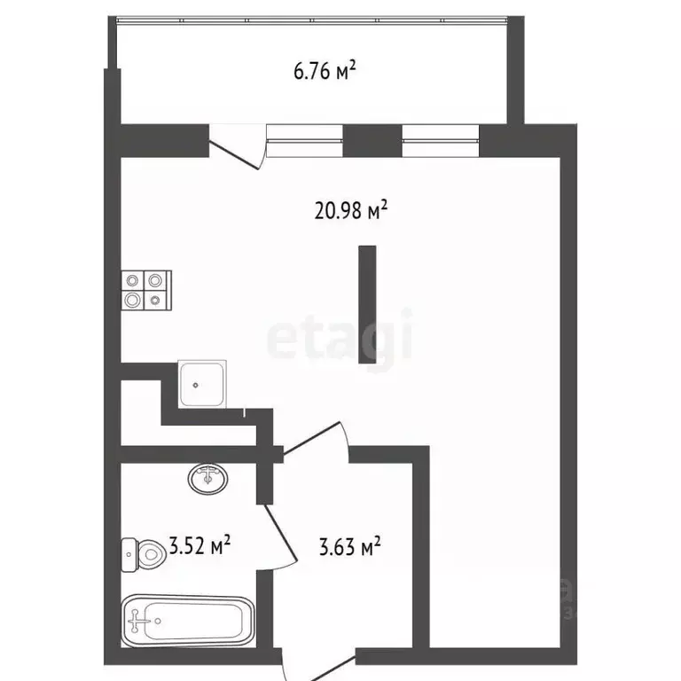 Студия Тюменская область, Тюменский муниципальный округ, д. Патрушева ... - Фото 2