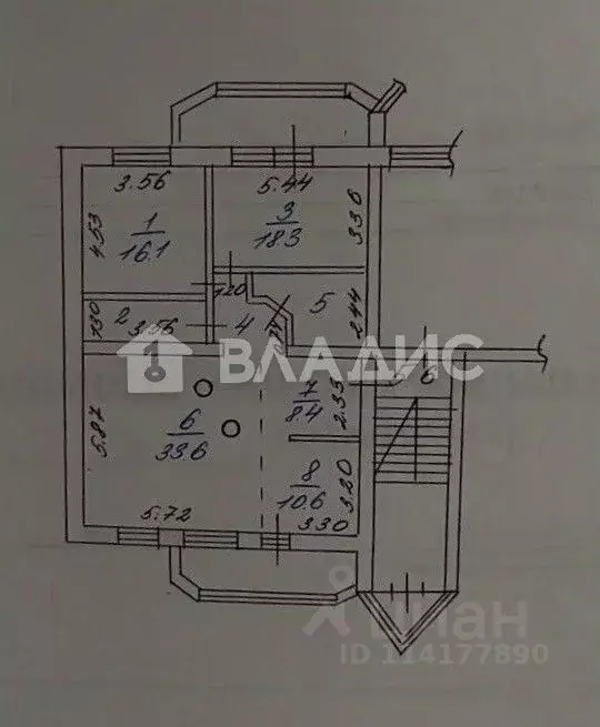 3-к кв. Иркутская область, Иркутск Байкальская ул., 342/3 (103.3 м) - Фото 2