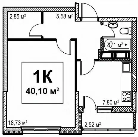 1-к кв. Нижегородская область, Нижний Новгород ул. Максима Горького, ... - Фото 1