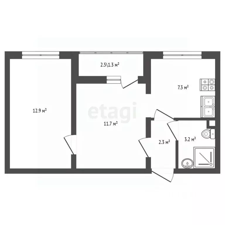 2-к кв. Санкт-Петербург ул. Чарушинская, 22к1 (37.4 м) - Фото 2