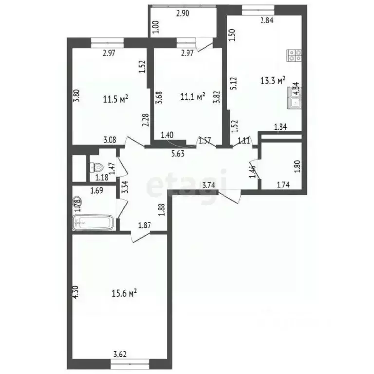 3-к кв. Московская область, Красногорск городской округ, Путилково пгт ... - Фото 2