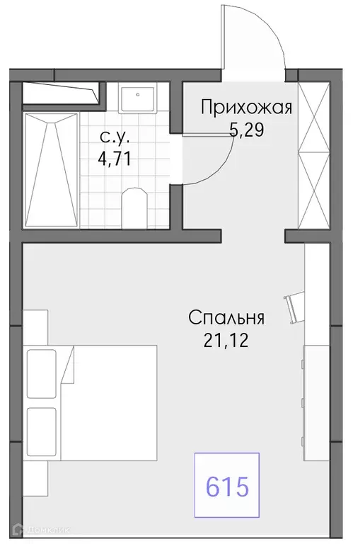 Продаётся 1-к квартира, 31.12 м - Фото 0