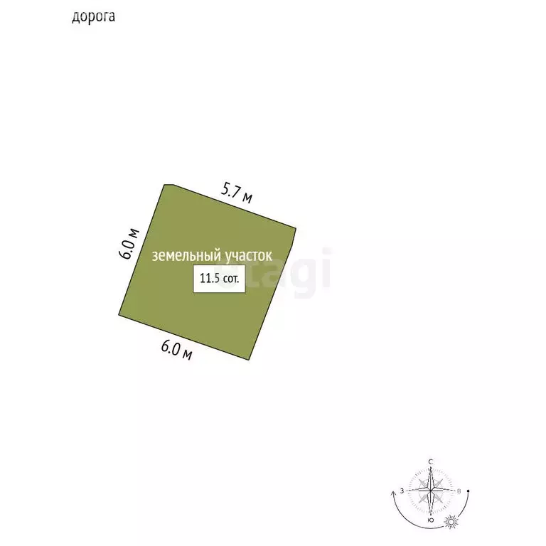 Дом в городской посёлок Рахья, Октябрьская улица (32 м) - Фото 1