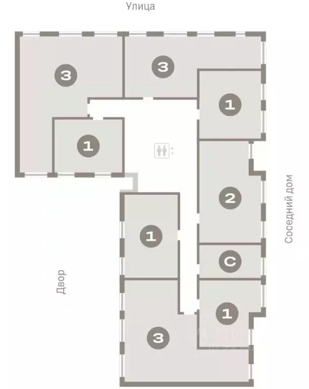 1-к кв. Омская область, Омск  (56.66 м) - Фото 2