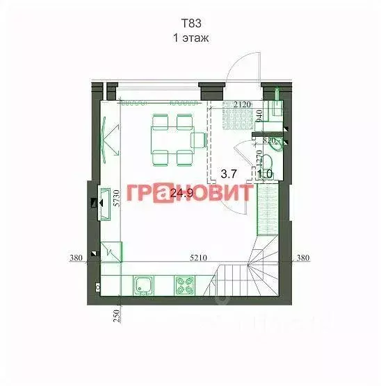 Таунхаус, 83 м - Фото 1