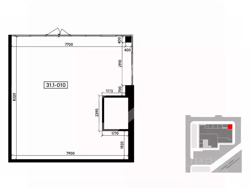 Торговая площадь в Москва № 173 кв-л,  (62 м) - Фото 2