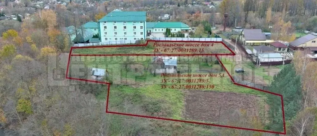 Участок в Смоленская область, Смоленск ш. Рославльское, 4 (18.0 сот.) - Фото 1