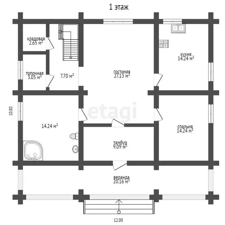 Дом в село Сидоровское, улица Свердлова (228.1 м) - Фото 2