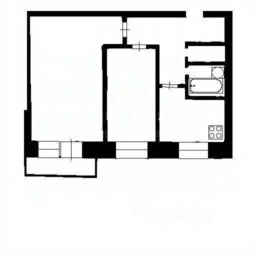 2-к кв. Московская область, Лыткарино Октябрьская ул., 30 (45.0 м) - Фото 1